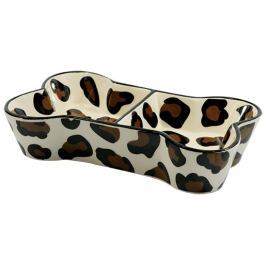 Dvojmiska DOG FANTASY keramická tvar kosti 25 cm