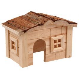 Domek SMALL ANIMAL dřevěný jednopatrový 20,5 x 14,5 x 12 cm