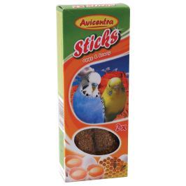 Tyčinky AVICENTRA s vejci s medem pro andulky 2ks