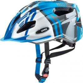 Dětská cyklistická helma Uvex Quatro Junior modro-stříbrná 2017