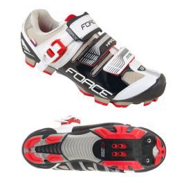 Cyklistické tretry Force MTB HARD černo-bílé
