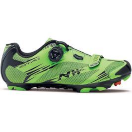 Pánské cyklistické tretry Northwave Scorpius 2 Plus zeleno-černé