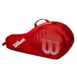 Juniorská taška na rakety Wilson Junior 3 Pack Red/White