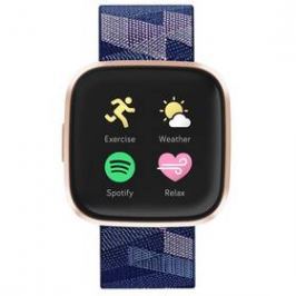 Fitbit Versa 2 Special Edition (NFC) - Navy & Pink Woven (FB507RGNV)