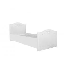 Lubidom Postel 80x190 cm Ariel - bíla White schagreen