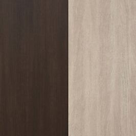 BRW Regál Indi REG2S/20/5 Dub wenge hnědý/chorona sucupira