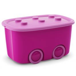 KIS Úložný box Funny - růžový, 46 l