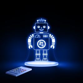 Aloka Noční světýlko Robot + ovladač pro volbu barev