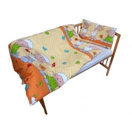 Cosing Dětské povlečení Ovečka oranžová 60x40 + 135x100 cm
