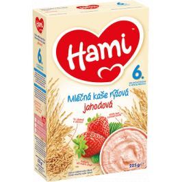 Hami Mléčná kaše rýžová jahodová, 225g