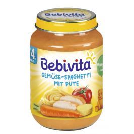 Bebivita Zelenina - špagety s krůtím masem 6x190g