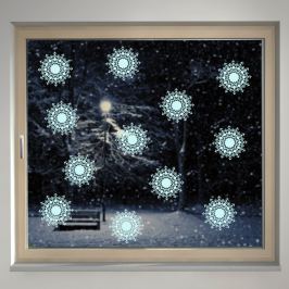 Housedecor Samolepka na sklo Stříhané vločky