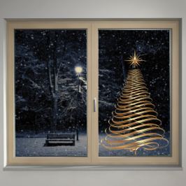 Housedecor Samolepka na sklo Zlatý strom