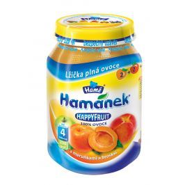 Hamánek HAPPYFRUIT 100% ovoce s meruňkami s broskví 6x190g