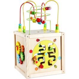 Teddies Edukační kostka MAXI dřevo