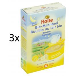 Holle BIO banánová mléčná kaše 3x250g