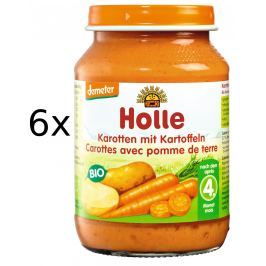 Holle BIO příkrm mrkev a brambor 6x190g