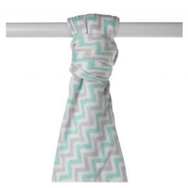 XKKO Bambusová osuška Scandinavian 90x100, Mint Chevron