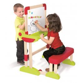 Smoby Tabule 2v1 s lavičkou, skládací