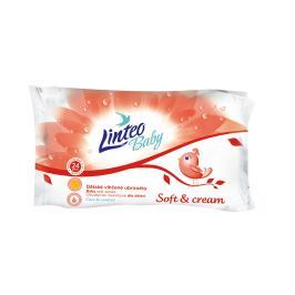 Linteo Baby Vlhčené ubrousky Soft and Cream 24 ks, 1-vrstvé