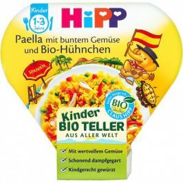 HiPP BIO Paella se zeleninou a kuřecím masem, 250g
