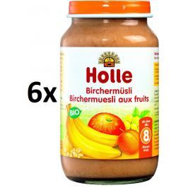 Holle BIO příkrm cereální müsli s ovocem 6x220g