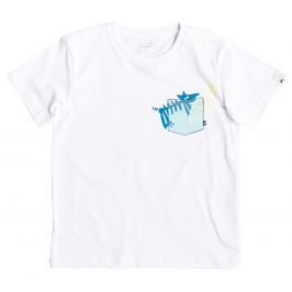 Quiksilver Chlapecké tričko Ghetto Dog Pocker Tee - bílé