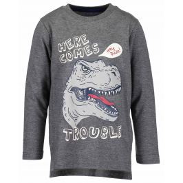 Blue Seven Chlapecké tričko s dinosaurem - šedé
