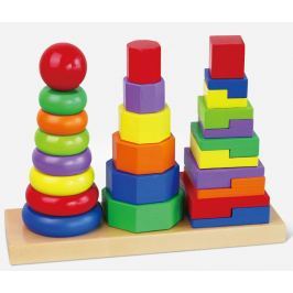 Lamps Dřevěná pyramida 3v1