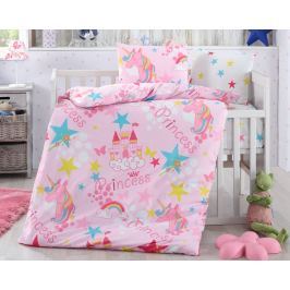 BedTex Povlečení do postýlky Jednorožci, 100x135/40x60
