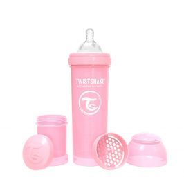TWISTSHAKE Kojenecká láhev Anti-Colic 330ml, Pastelově růžová