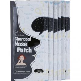 Cettua Charcoal čisticí náplast na zanešené póry na nose 6 ks