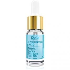 Delia Cosmetics Professional Face Care Hyaluronic Acid intenzivní vyplňující a protivráskové sérum s kyselinou hyaluronovou na obličej, krk a dekolt 10 ml