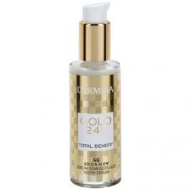 Dermika Gold 24k Total Benefit omlazující sérum pro rozjasnění a vyhlazení pleti 30 ml