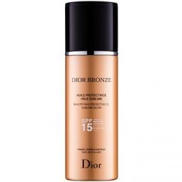 Dior Dior Bronze rozjasňující ochranný olej na opalování SPF 15 125 ml