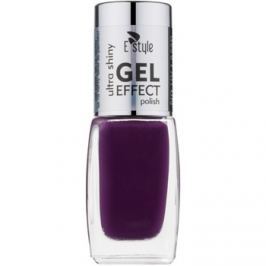 E style Gel Effect gelový lak na nehty bez užití UV/LED lampy odstín 15 Hot Plum 10 ml