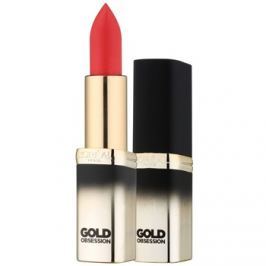 L’Oréal Paris Color Riche Gold Obsession rtěnka s 24 karátovým zlatem odstín Rouge Gold 7 ml