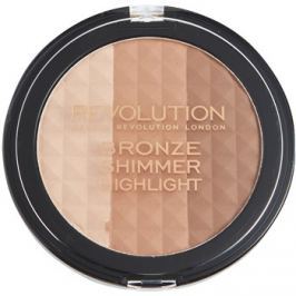 Makeup Revolution Ultra Bronze Shimmer HIghlight bronzující rozjasňující pudr 15 g
