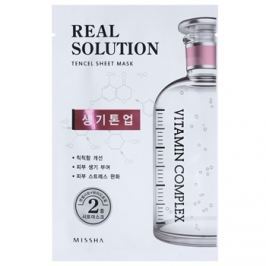 Missha Real Solution plátýnková maska s rozjasňujícím účinkem 25 g
