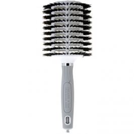 Olivia Garden Ceramic + Ion Turbo Vent™ 100% Boar oválný kartáč na vlasy průměr 60 mm (se štětinami 85 mm)