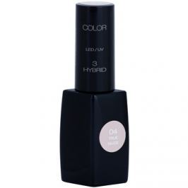 Pierre René Nails Hybrid gelový lak na nehty s použitím UV/LED lampy odstín 04 True Nude 11 ml