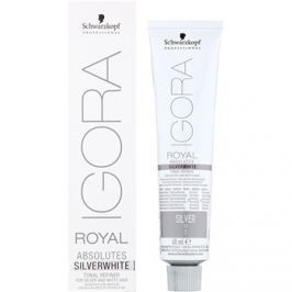Schwarzkopf Professional IGORA Royal Absolutes SilverWhite tónující demi-permanentní barva na vlasy pro stříbrné a bílé vlasy odstín Silver 60 ml