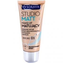 Soraya Studio Matt matující make-up s vitamínem E odstín 01 Light Beige 30 ml