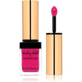 Yves Saint Laurent Baby Doll Kiss & Blush rtěnka a tvářenka v jednom odstín 01 Fuchsia Desinvolte 10 ml