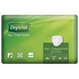 Inkont.kalh.abs.prodyš.DEPEND Slip Super M 15ks