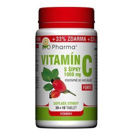 Vitamín C 500mg s šípky prodl.účinek tbl.30+10