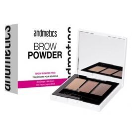 andmetics Brow Powder Trio paletka na obočí