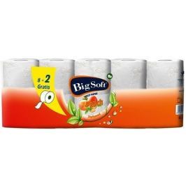 Big Soft Peach Broskev parfémovaný toaletní papír s vůní broskve 2 vrstvý 8 x 200 útržků + 2 role