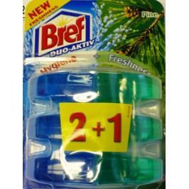 Bref Duo Aktiv Extra Clean & Fresh Borovice Wc gel náhradní náplň 3 x 60 ml