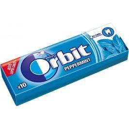 Wrigleys Orbit Peppermint žvýkačky bez cukru dražé 10 kusů 14 g